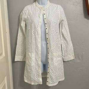 White bikini cover up